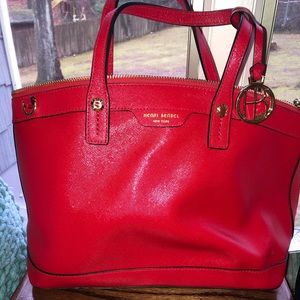 Very lightly used fire truck red HenriBendel purse